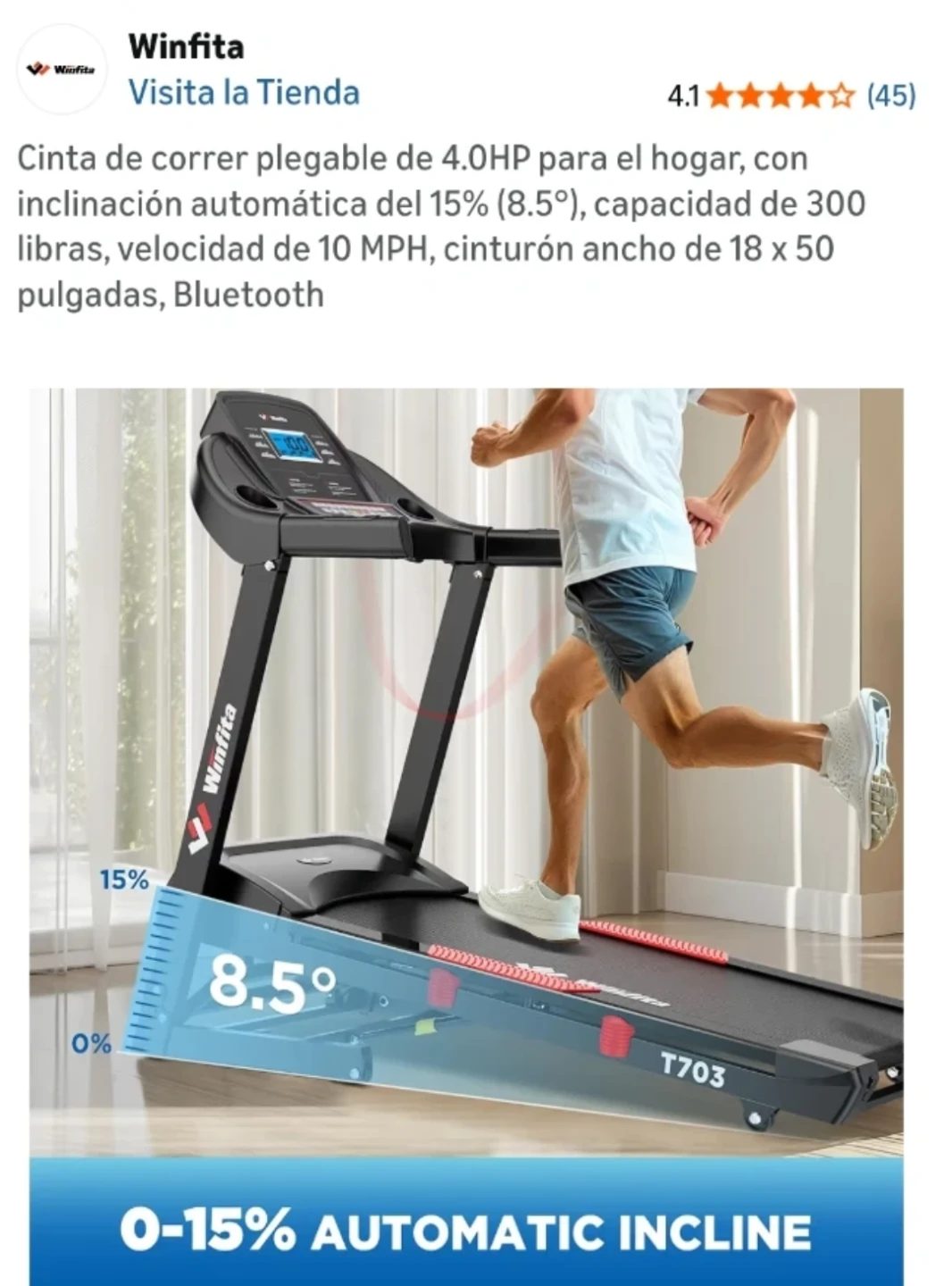 Winfit Treadmill - photo 2