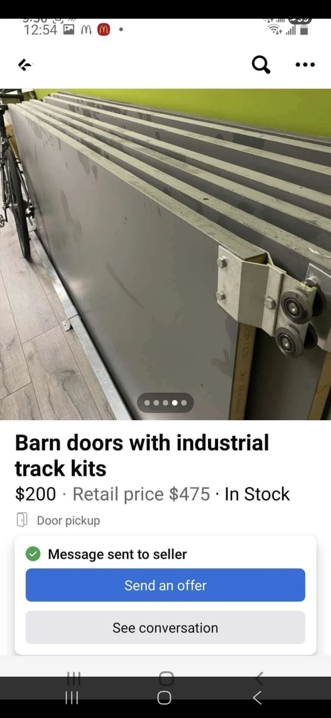 Barn doors with industrial track kits - photo 4