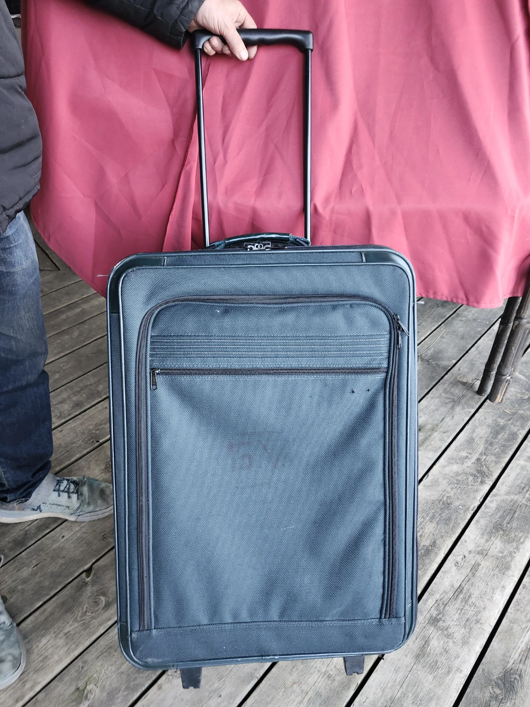 Teal Rolling Suitcase