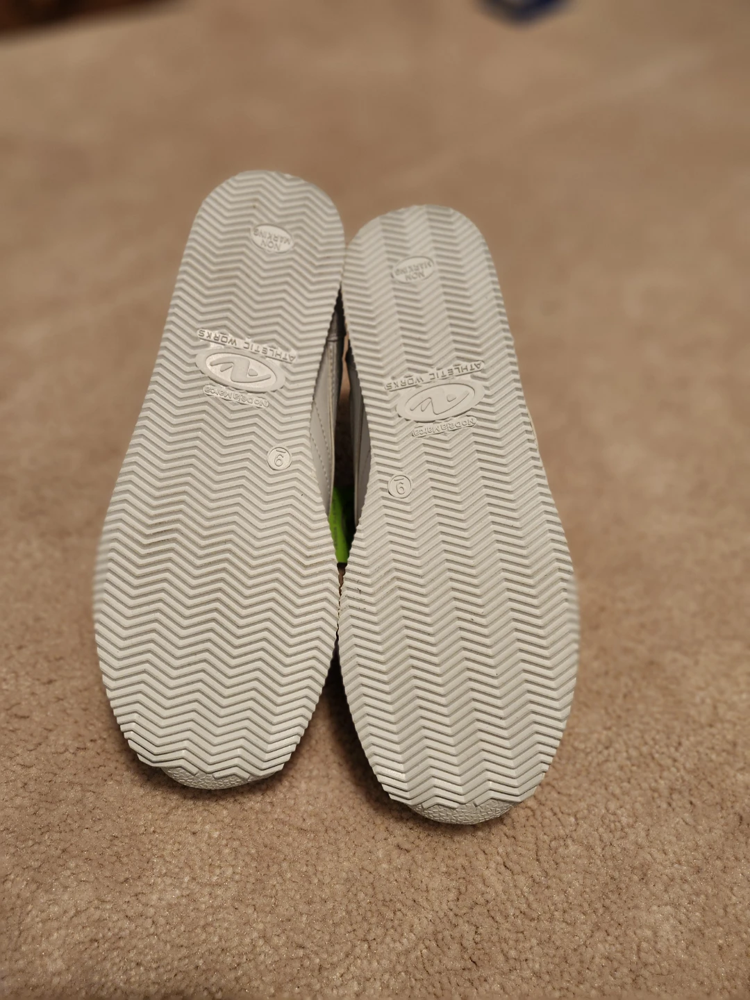 Athletic Works White Velcro Sneakers - Size 9 - photo 2