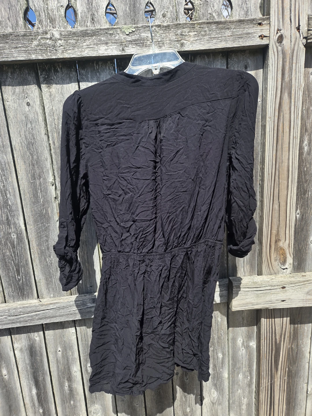HAVE & HAVE Black Button-Up Shirt dress - photo 2