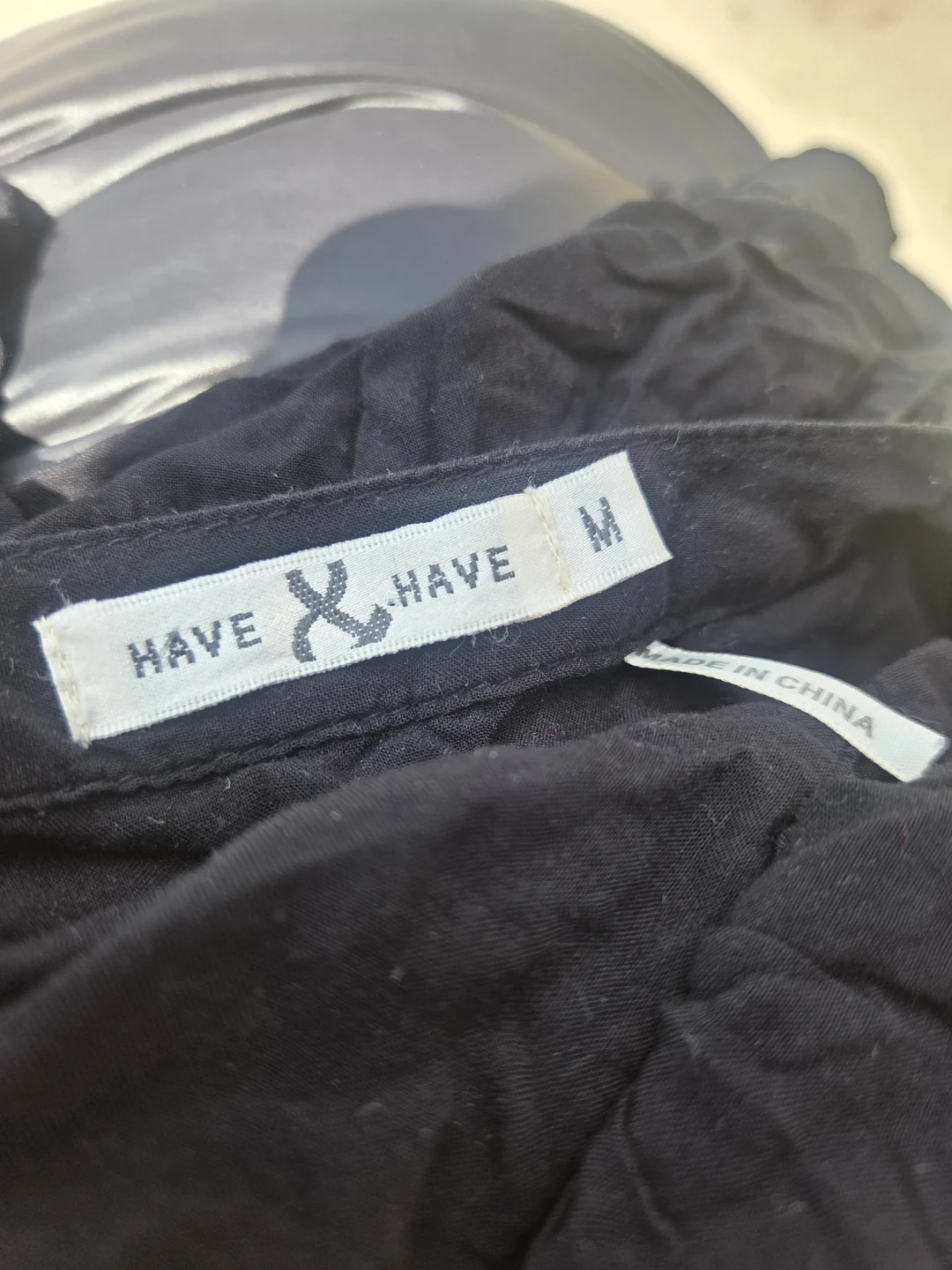HAVE & HAVE Black Button-Up Shirt dress - photo 4
