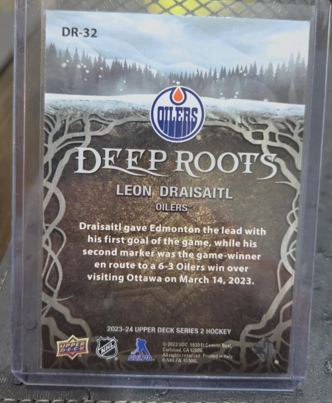 2023-24 Upper Deck Series 2 Leon Draisaitl "Deep Roots" - photo 2