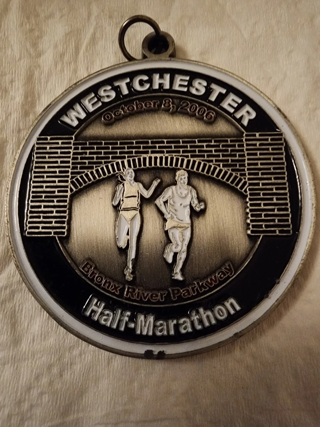 Westchester Half-Marathon Medal October 8, 2006