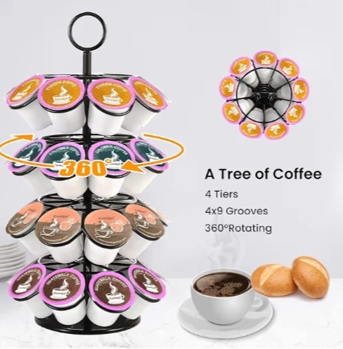 NEW!   Eastleigh 36 K-Cup Rotating Coffee Pod Holder - photo 3