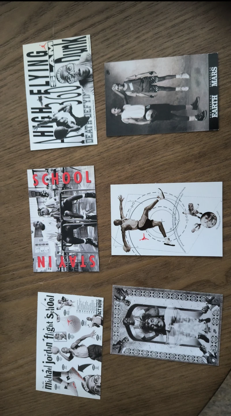 Nike trading cards (Michael Jordan Mars Blackmon Nike Cards
