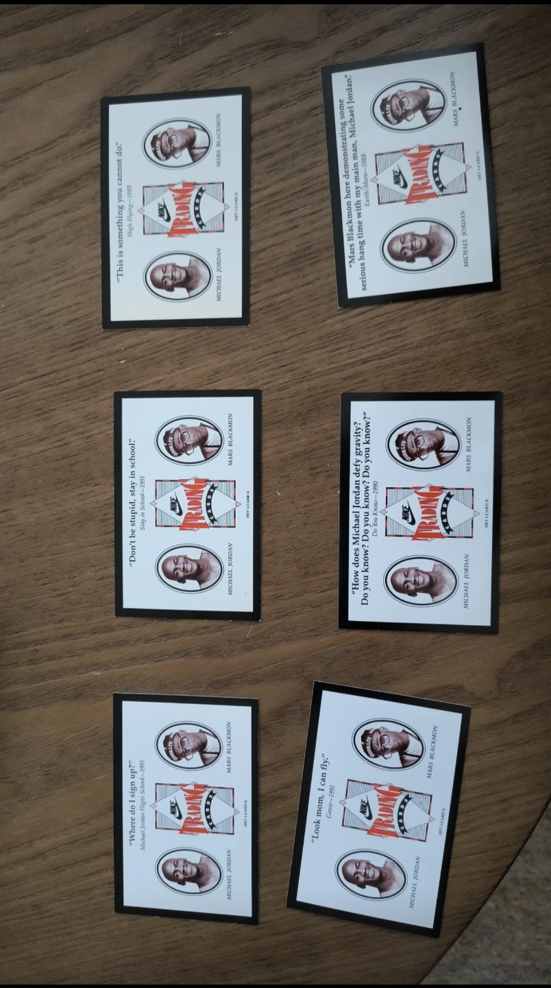 Nike trading cards (Michael Jordan Mars Blackmon Nike Cards - photo 2