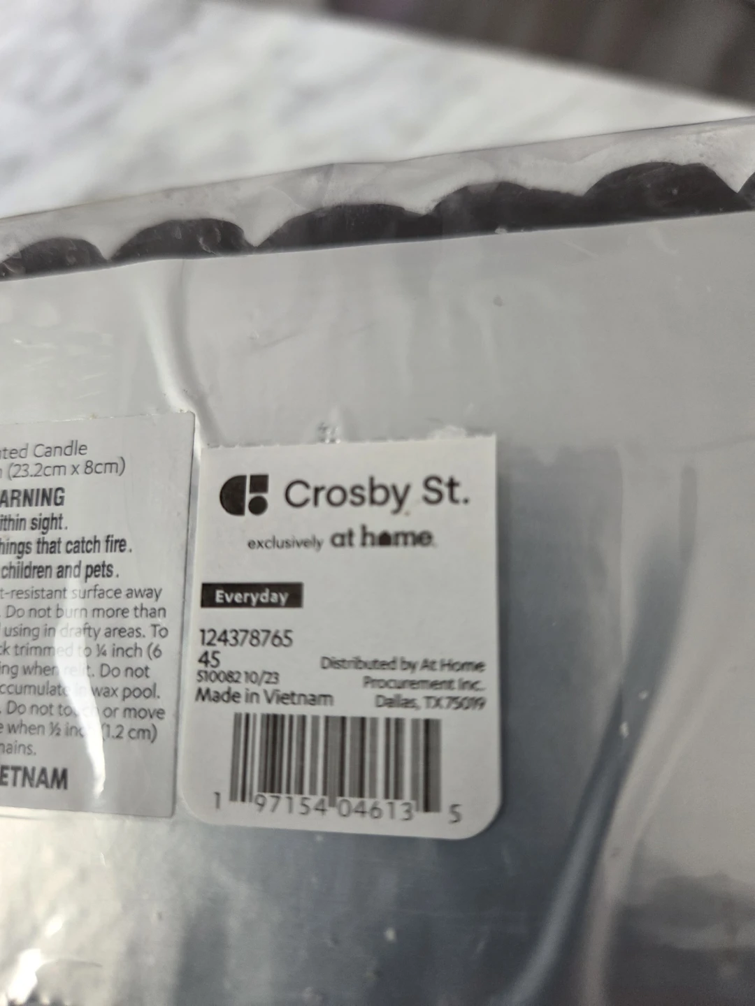 Crosby St. Everyday Black Pillar Candles - photo 3