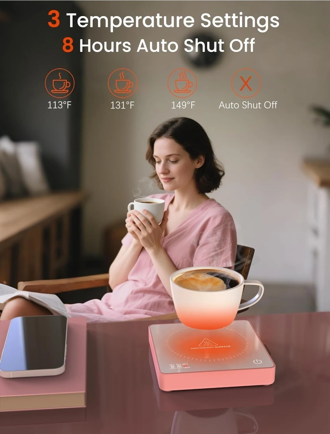 Coffee Mug Warmer with Wireless Charger - photo 3