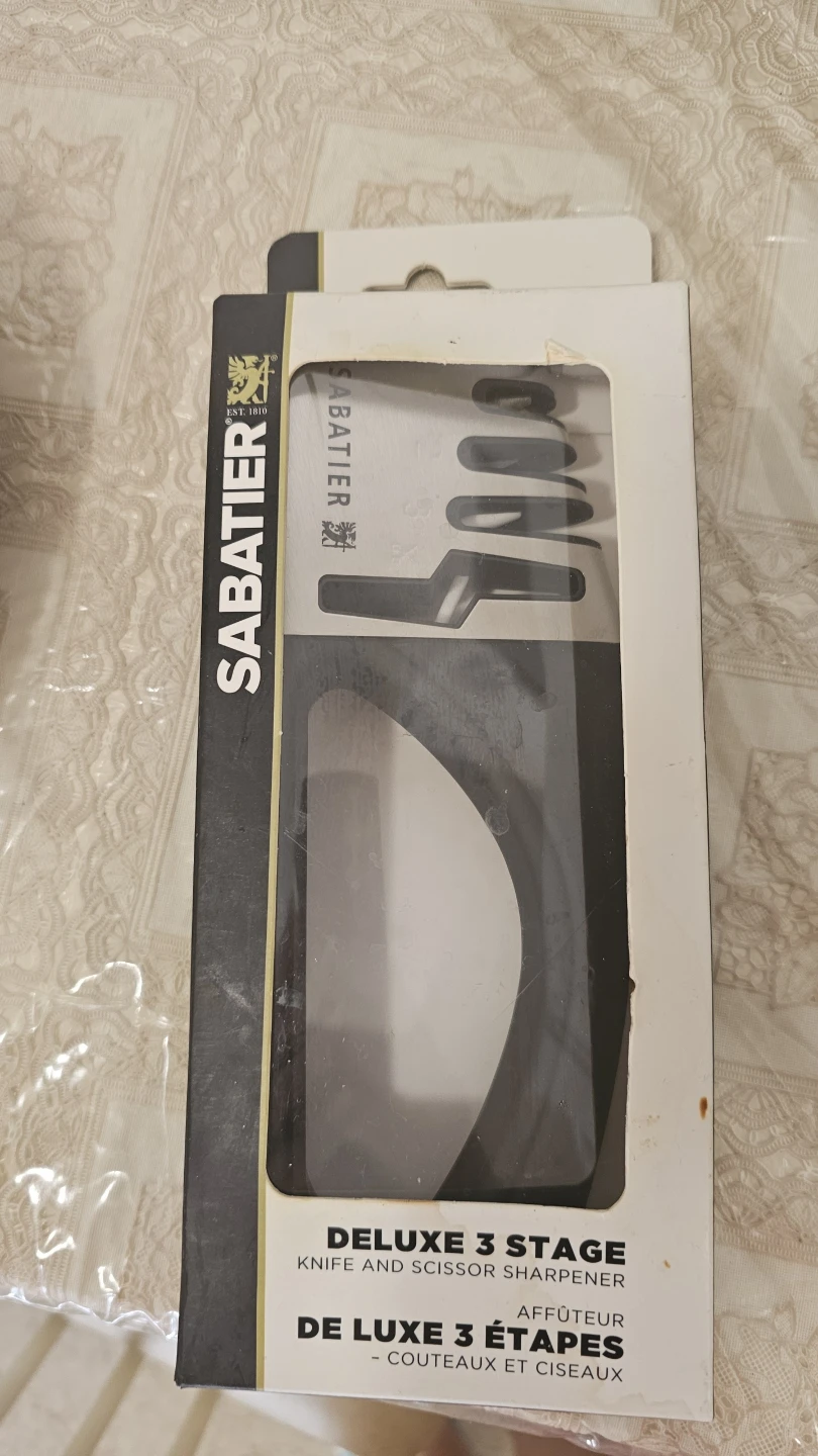 Sabatier Deluxe 3 Stage Knife and Scissor Sharpener
