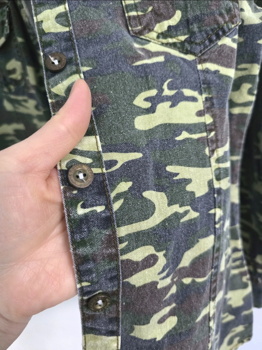 Like New Jean Army Shirt XS $10 - photo 4