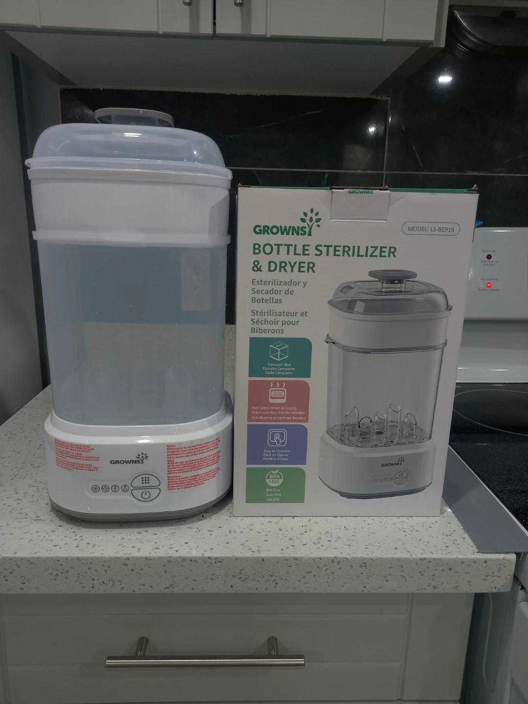 Grownsy Bottle Sterilizer & Dryer LS-BE916