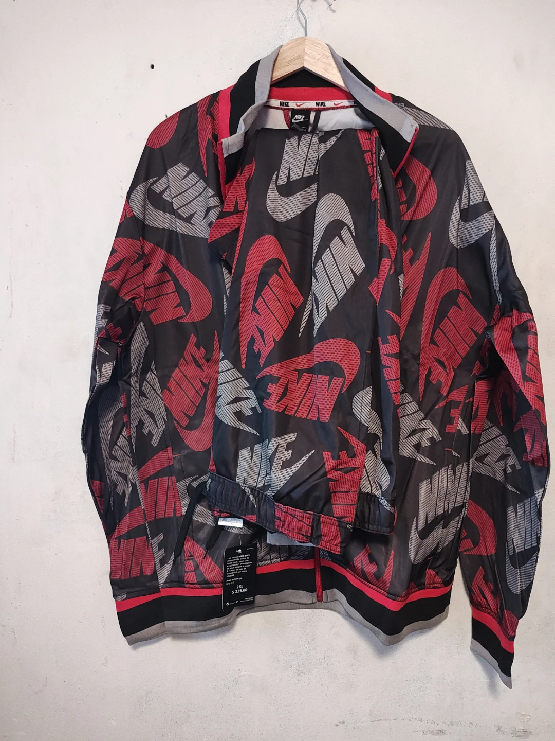 Nike All-Over Logo Windbreaker Tracksuit Set