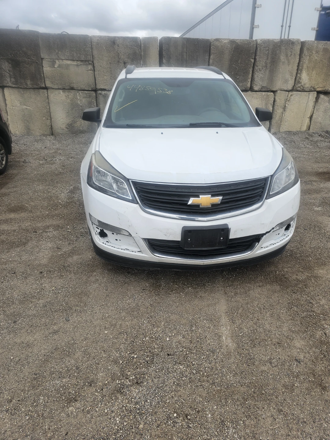 White Chevrolet Traverse SUV