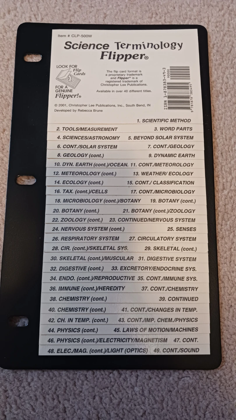 Title: Science Terminology Flipper Study Guide (Binder Ready)