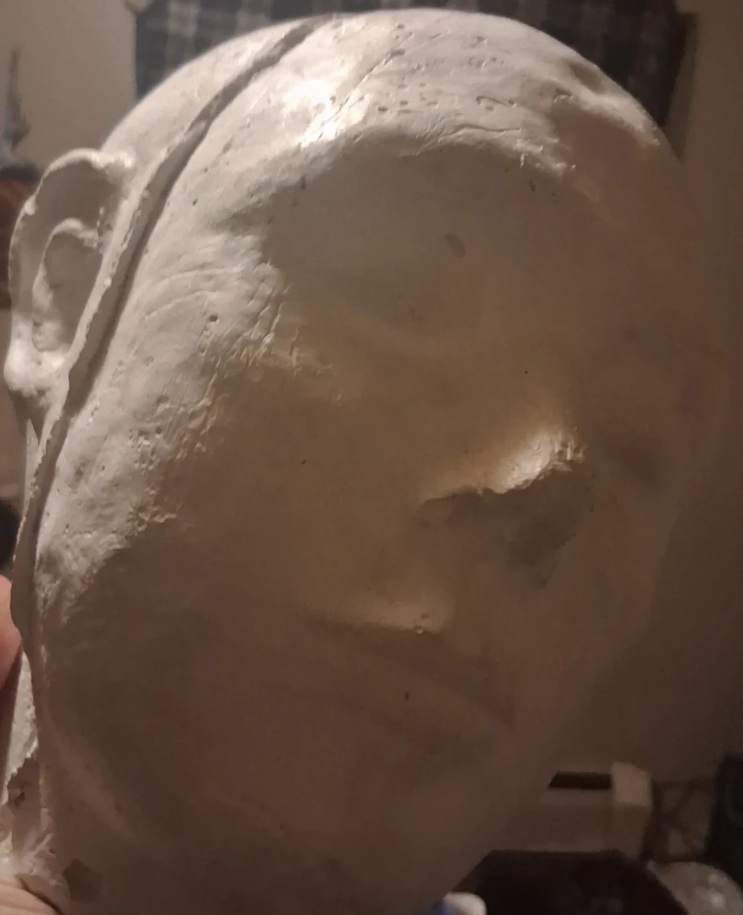 Plaster Head Bust Sculpture ( Heavy)