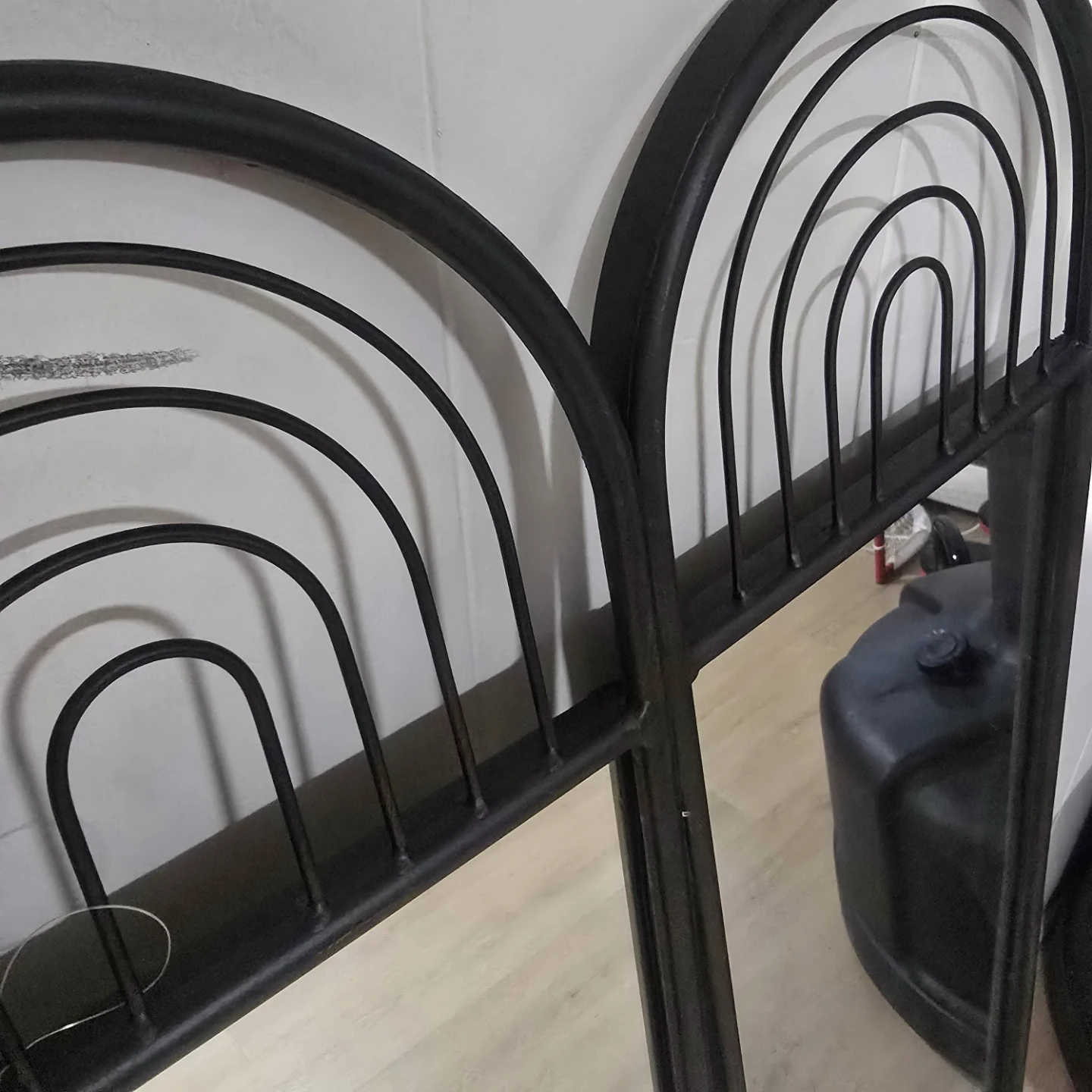 Set of 2 Black Arch Mirrors - photo 2