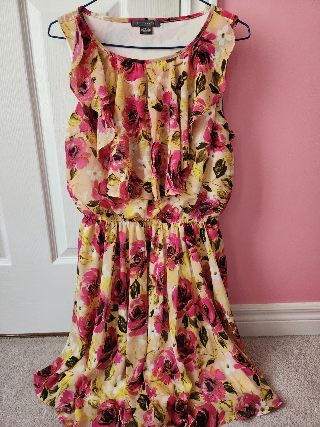 Women Floral Ruffle Dress