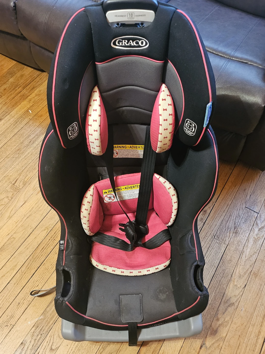 Graco Convertible Car Seat - Black and Pink