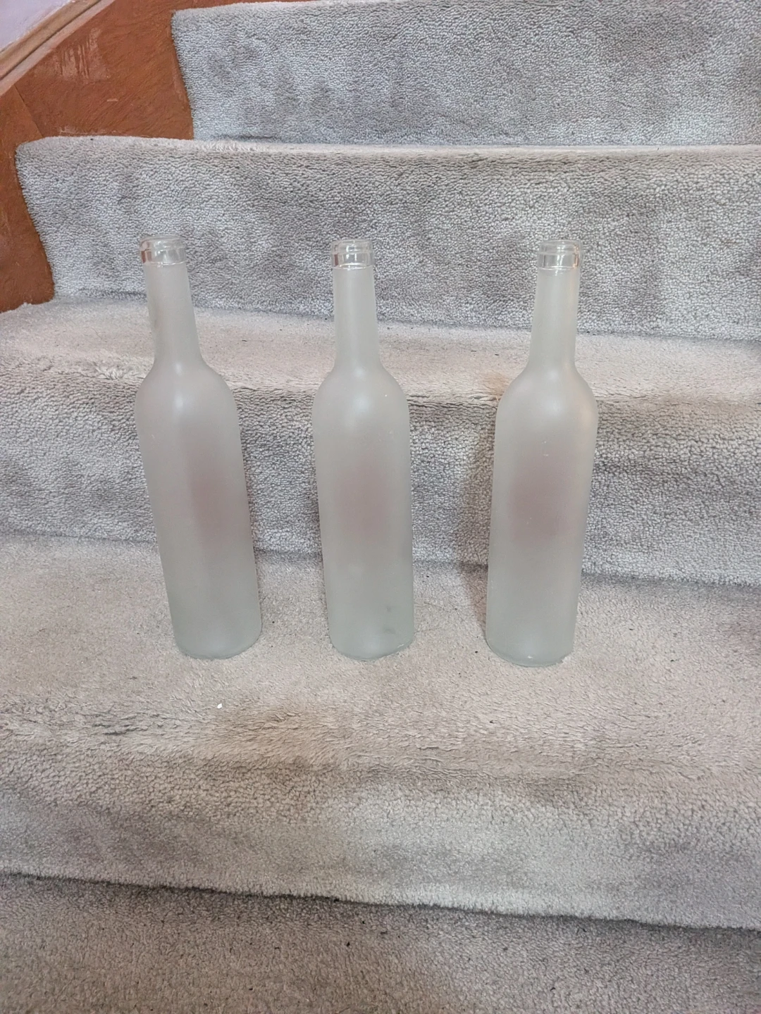 Set of 3 Frosted Glass "Happy 21st Birthday" Bottles - photo 2
