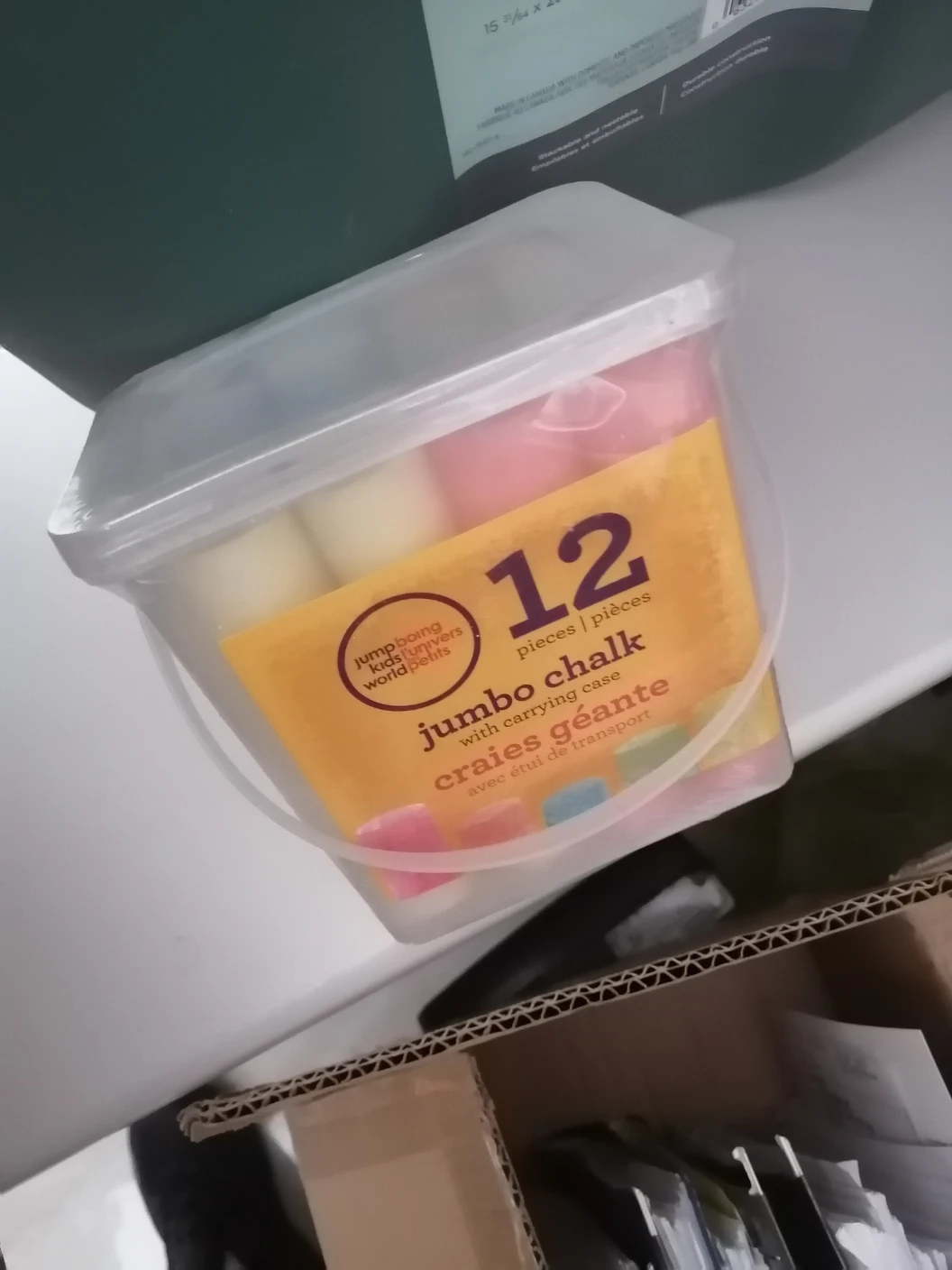 🌱Jumbo Chalk with Carrying Case - 12 Pieces
