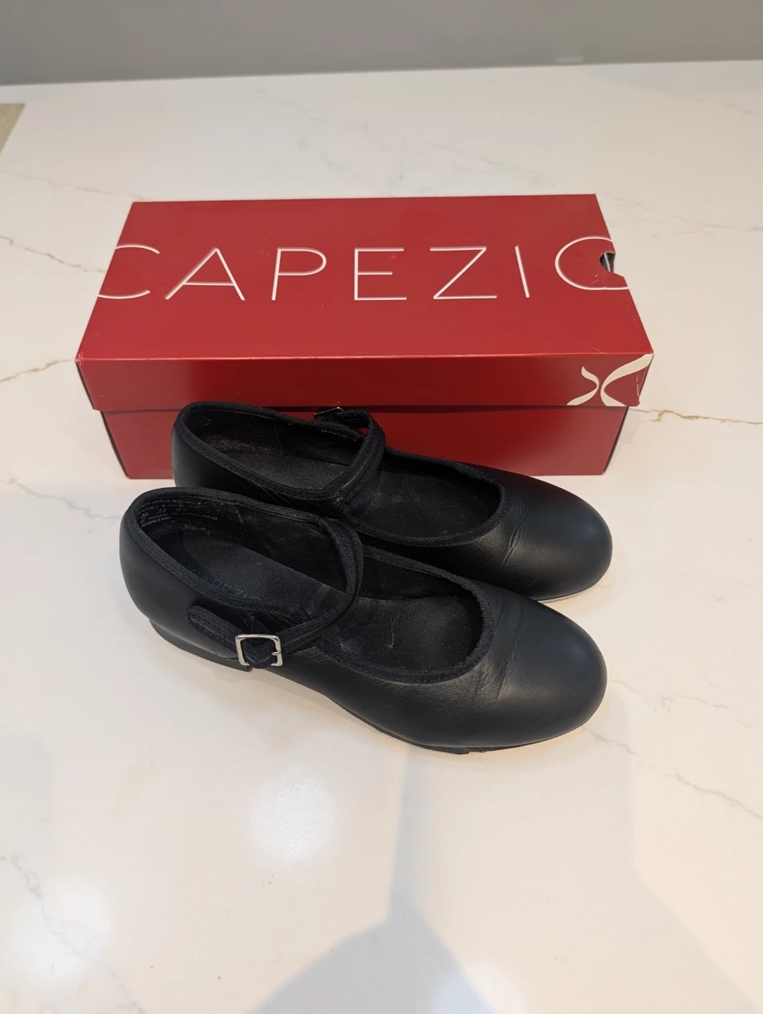 Capezio Mary Jane Tap Shoes - Black, Size 6M