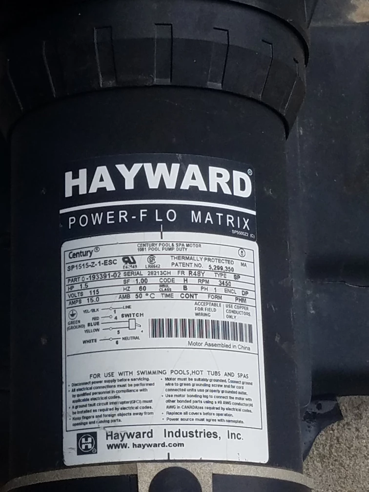 Hayward Power-Flo Matrix 1081 Pool Pump - photo 5