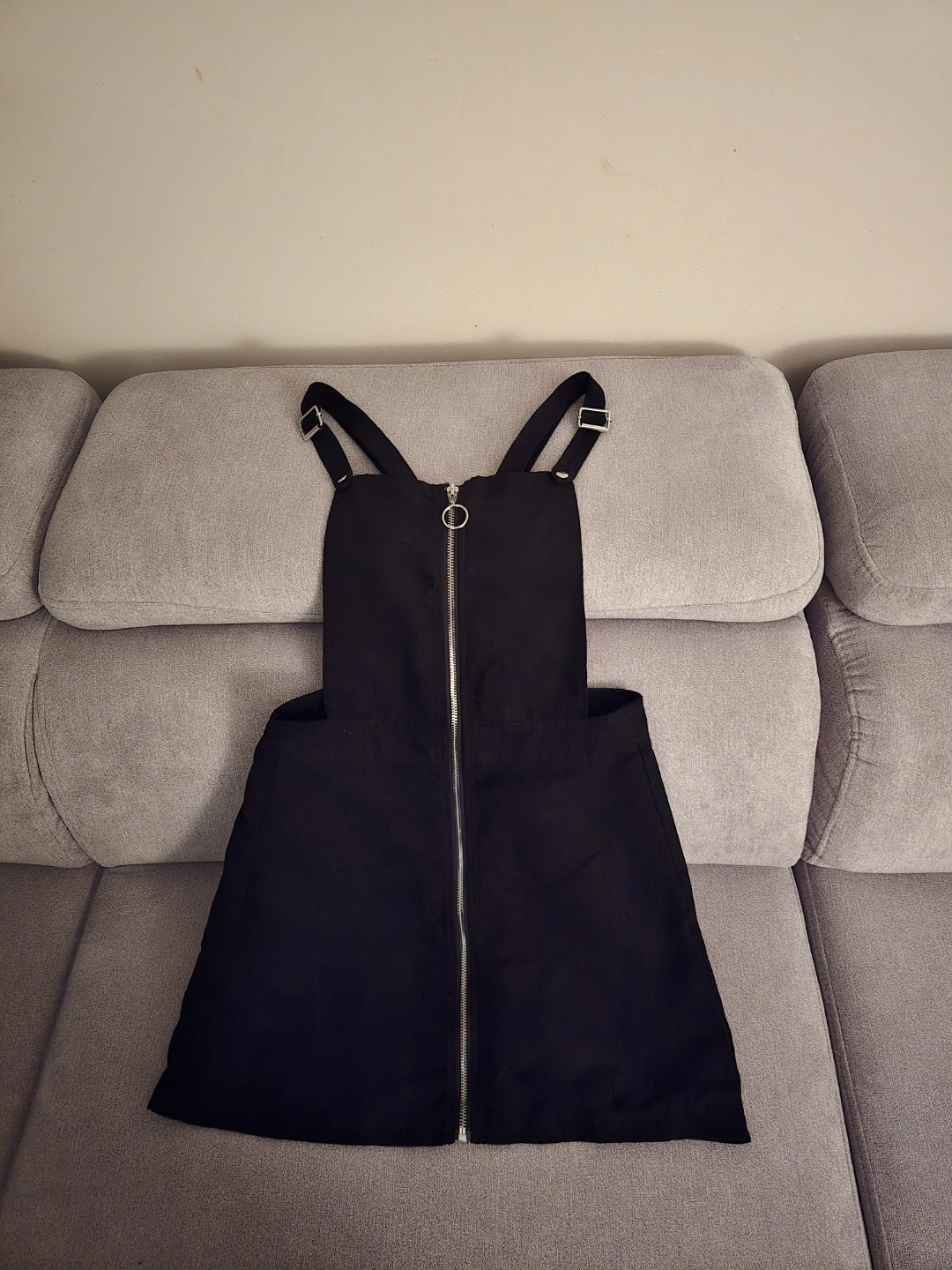 Black Divided H&M Pinafore Dress Size 6