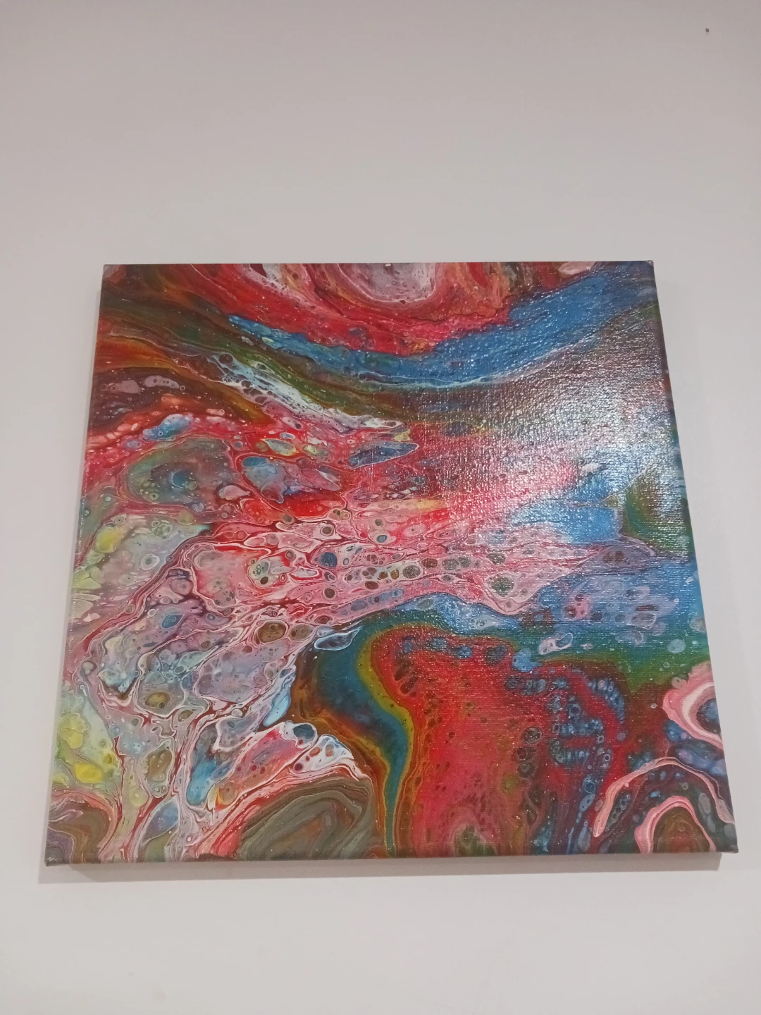 Abstract Pour Painting Wall Art hand painted - photo 2