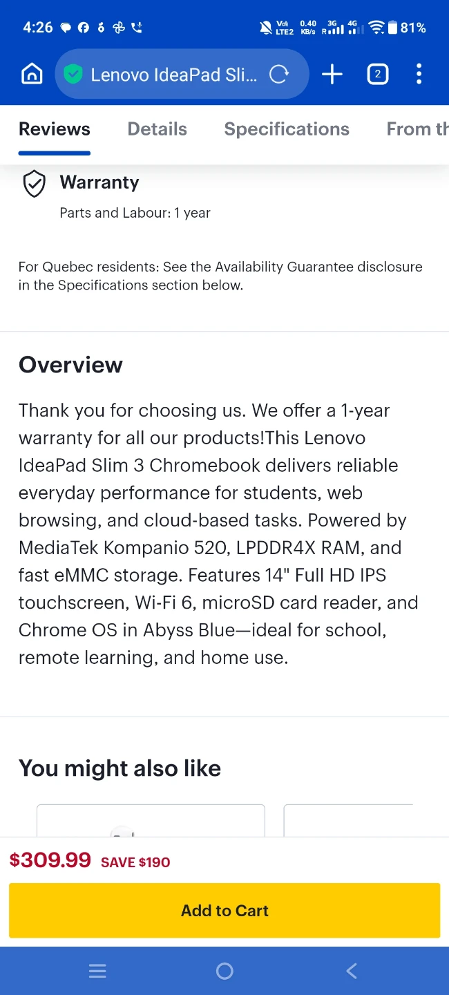 LENOVO CHROME BOOK - photo 5