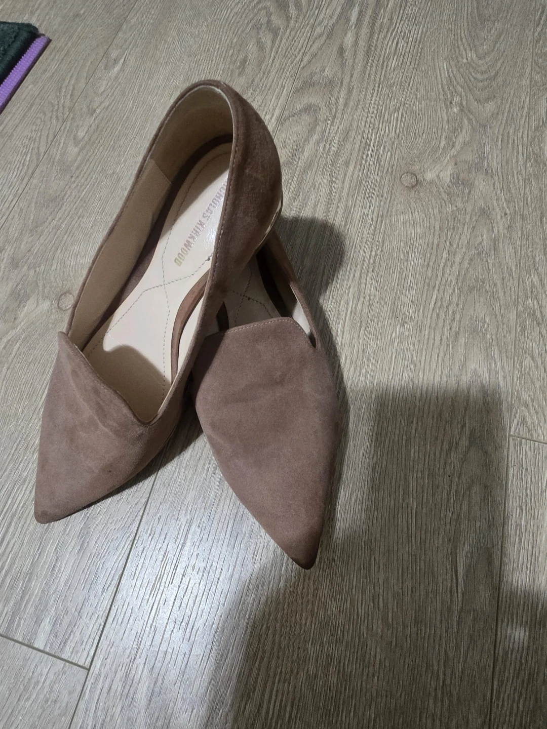 Nicholas Kirkwood Suede Pearl Embellished Flats