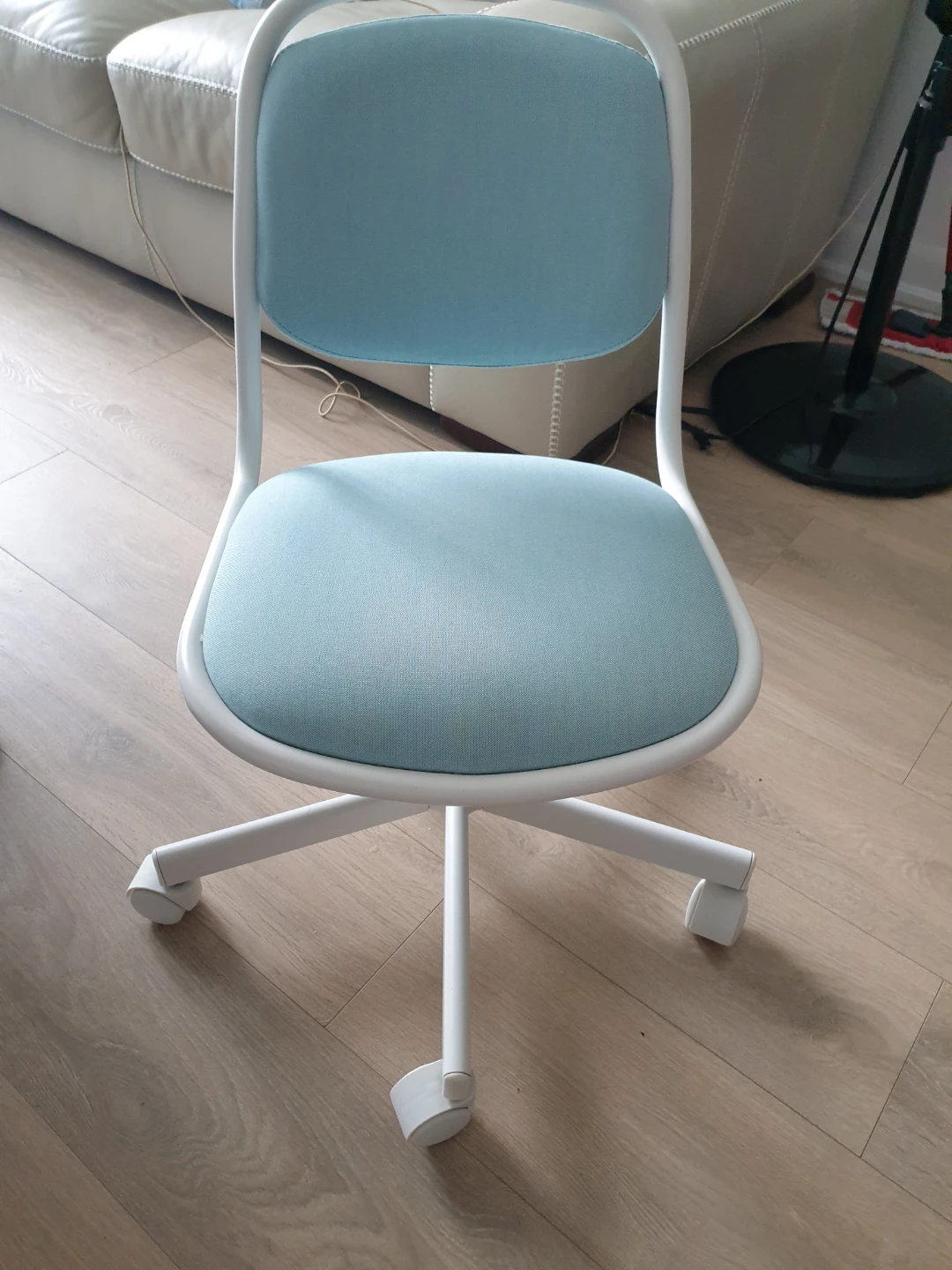 IKEA ÖRFJÄLL Swivel Chair White/Light Gray - photo 2