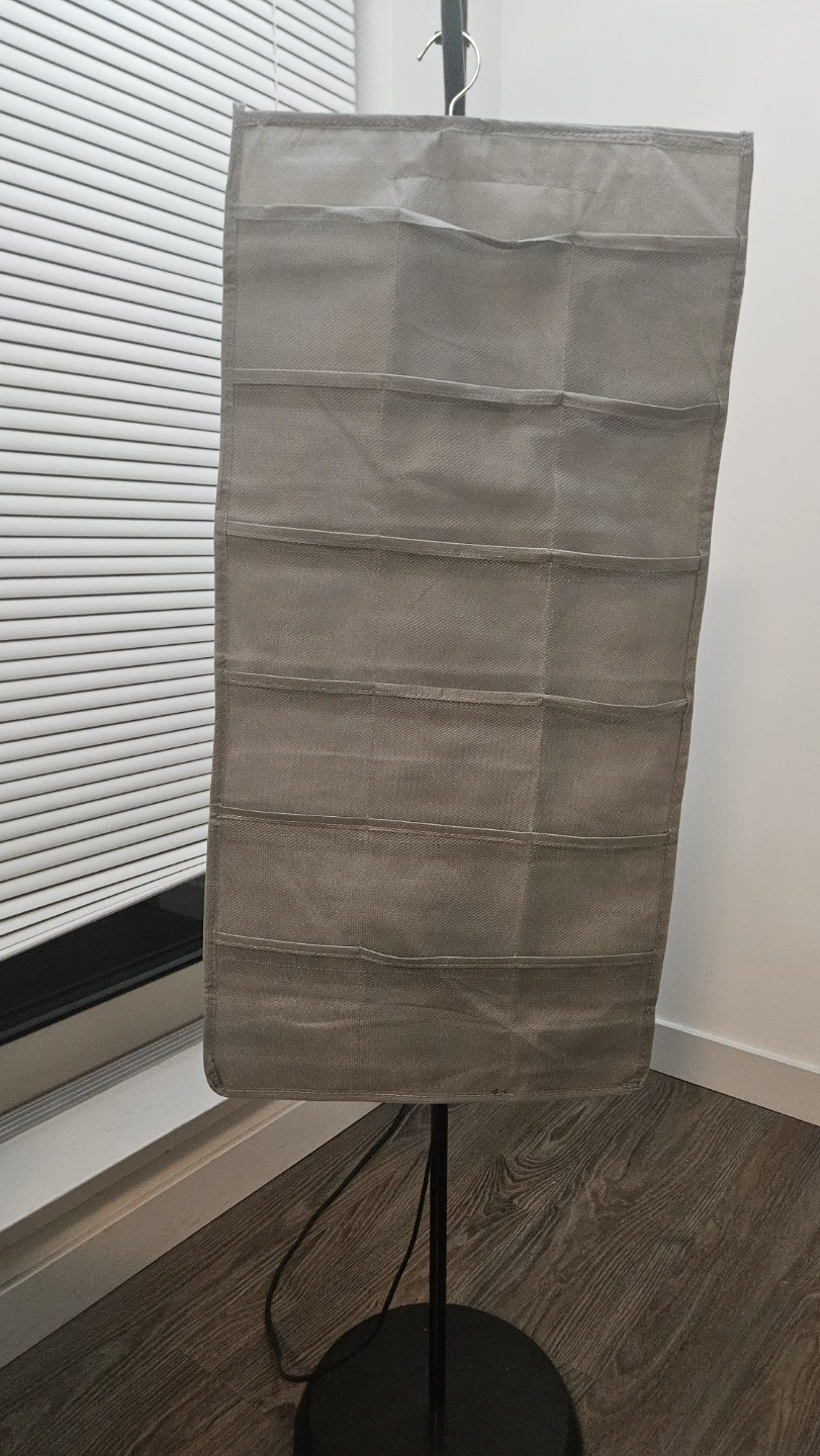 Grey Hanging Organizer with 24 Pockets