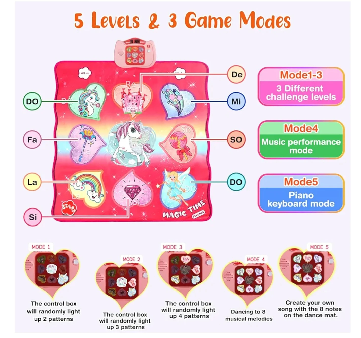 NEW Magic Time Touch Play Mat with 5 Game Modes - photo 4