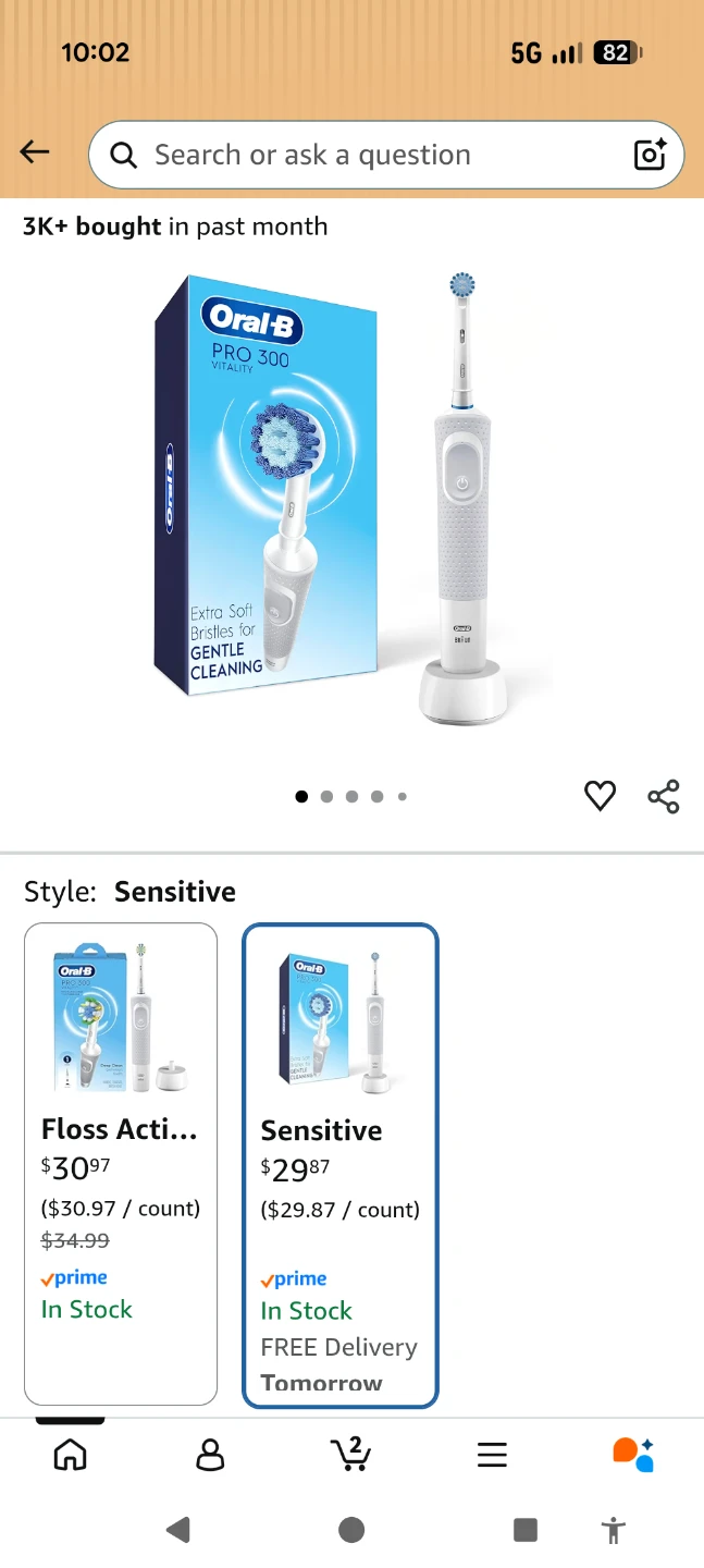 Oral-B Pro 300 Rechargeable Toothbrush - NEW 🌱 - photo 2