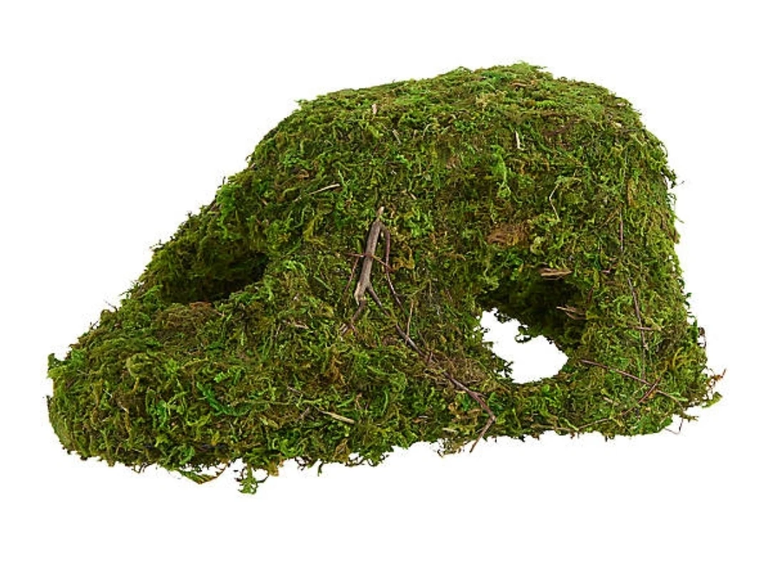 Mossy Cave Hideout Reptile Decor