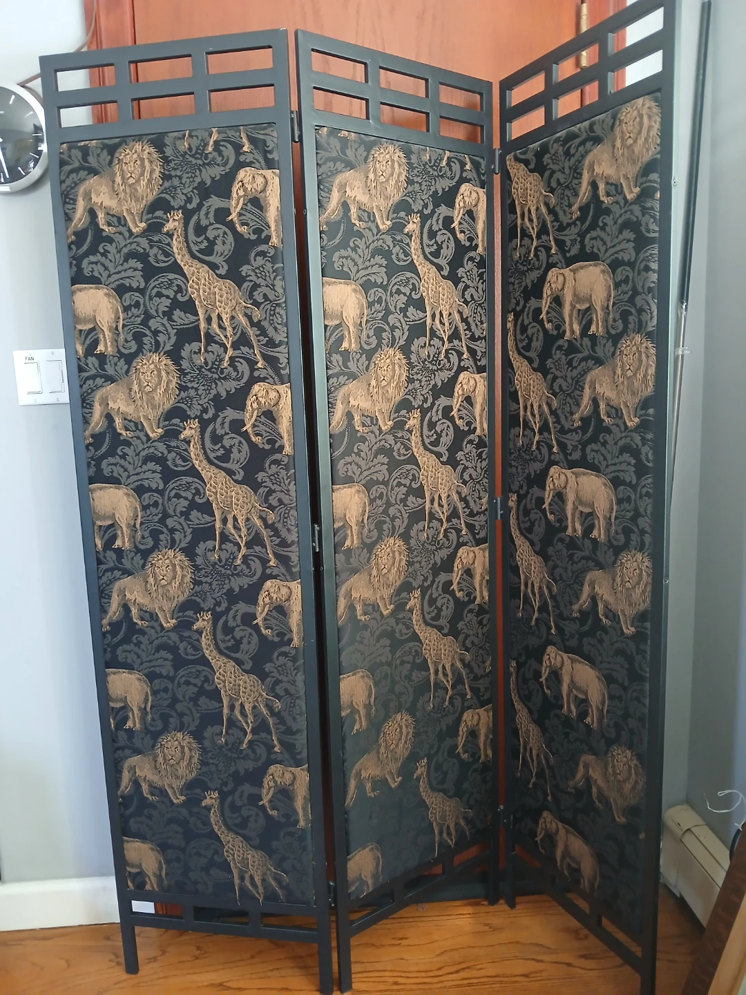 3-Panel Folding Room Divider Screen