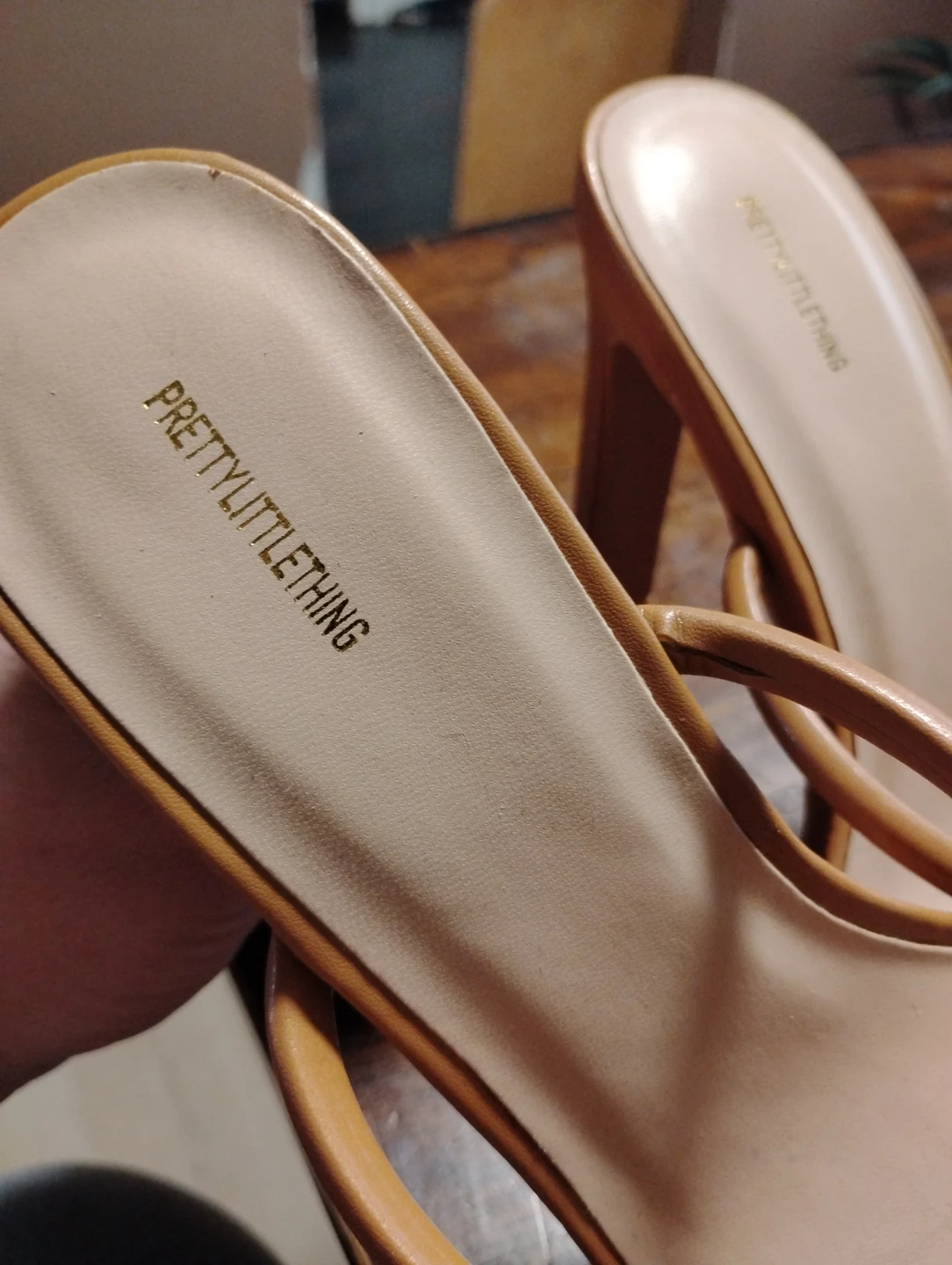 PrettyLittleThing Strappy Block Heel Sandals - Tan - photo 2