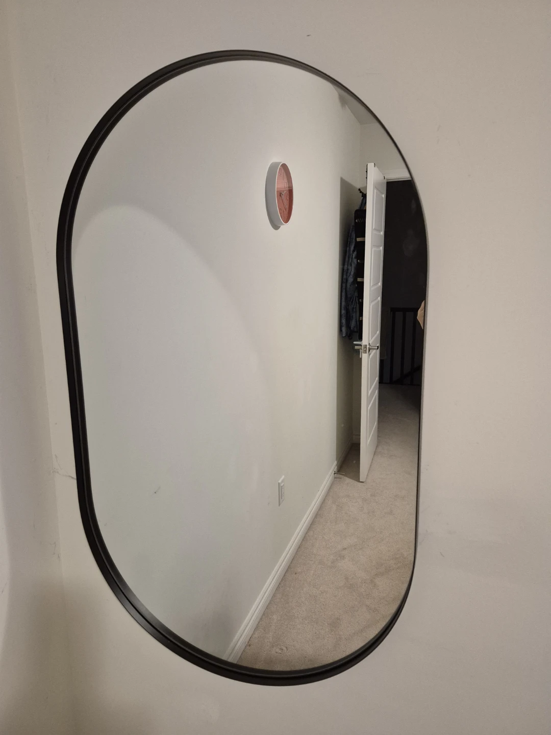 Black Oval Wall Mirror - photo 5