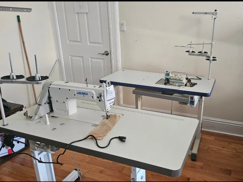 2 JUKI Industrial Sewing Machine, Recta and Overlock