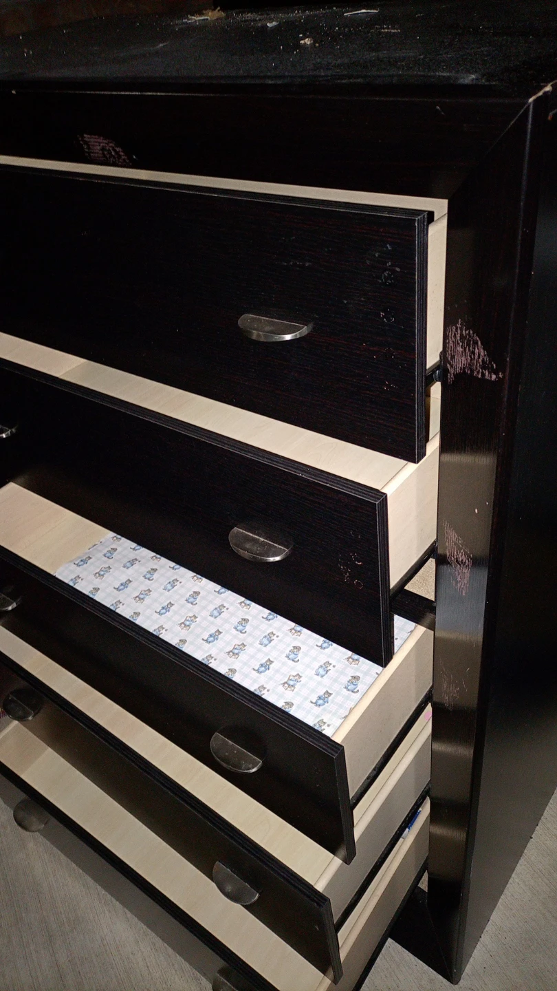 Black 5-drawer dresser - photo 3