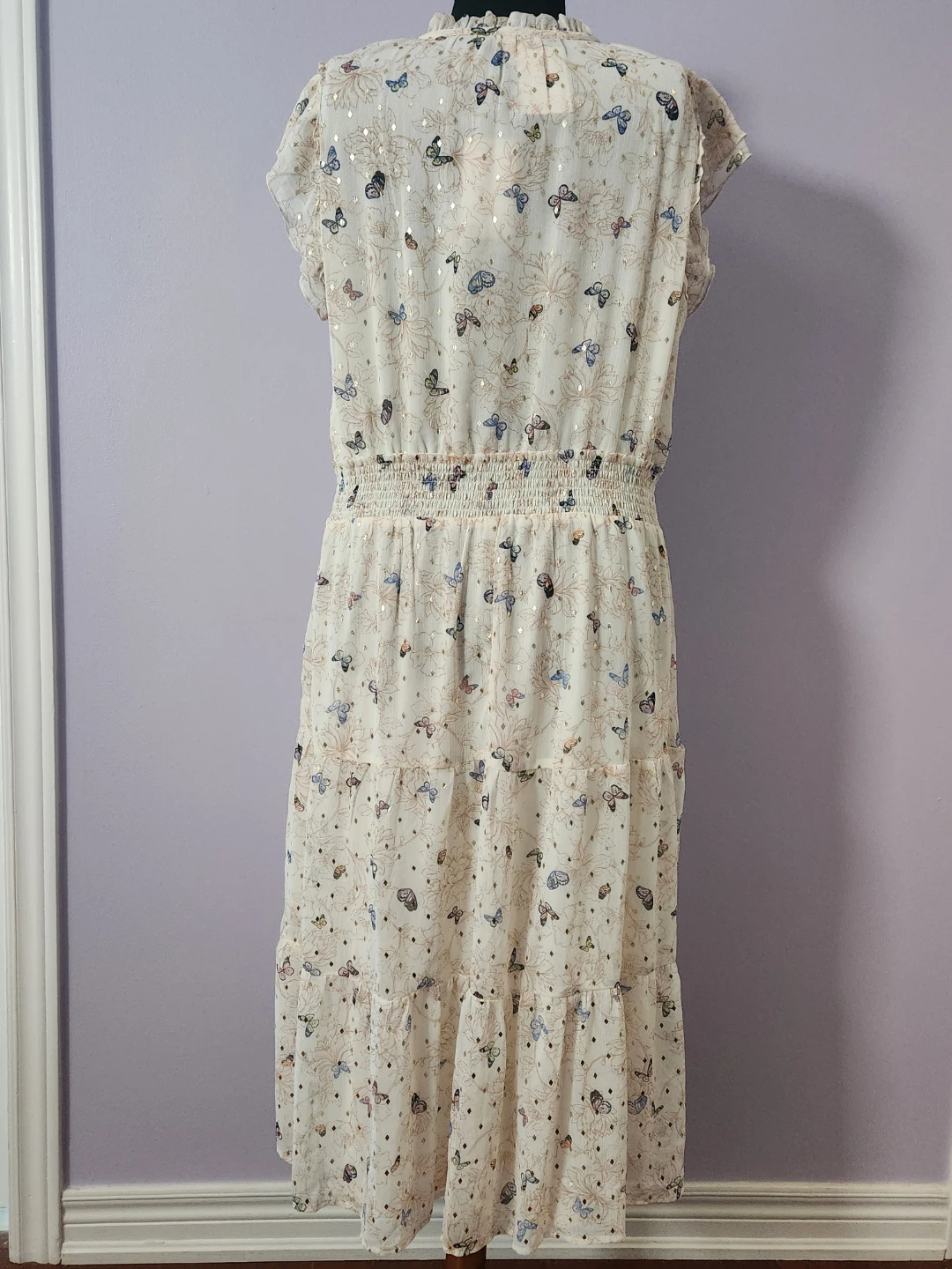 Tamara H. Women's Butterfly Print Dress Size XL - photo 3