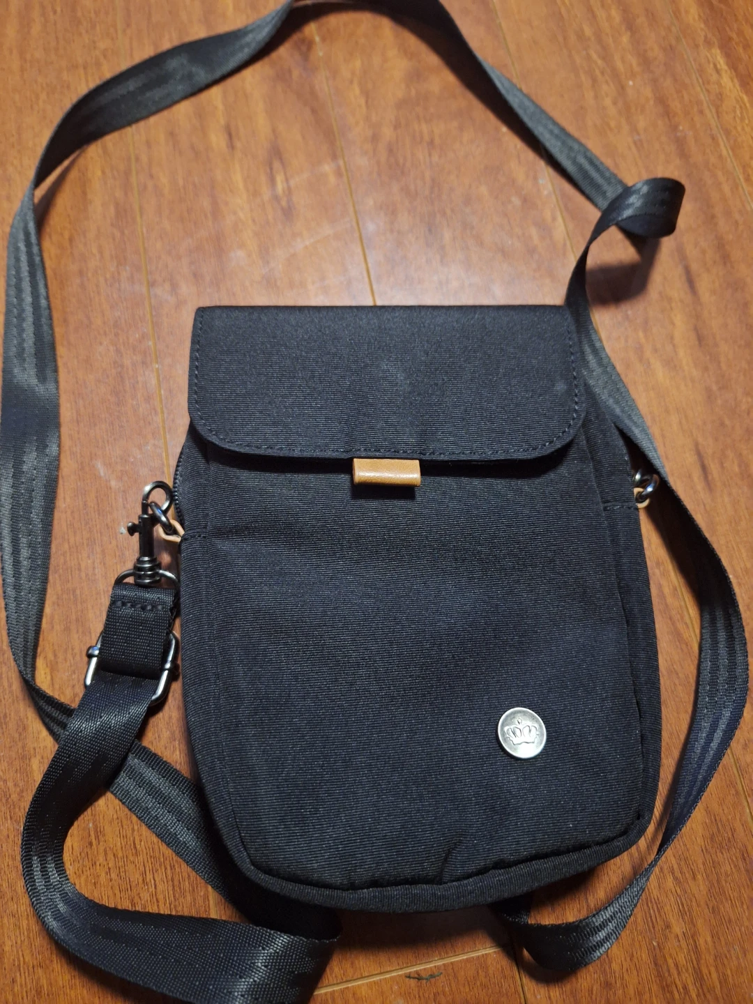PKG. Black Crossbody Bag