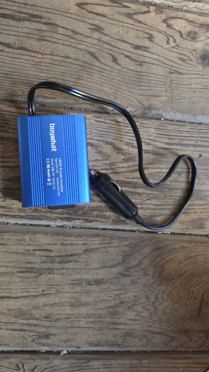 BuyWhat 150W Power Inverter with Dual USB