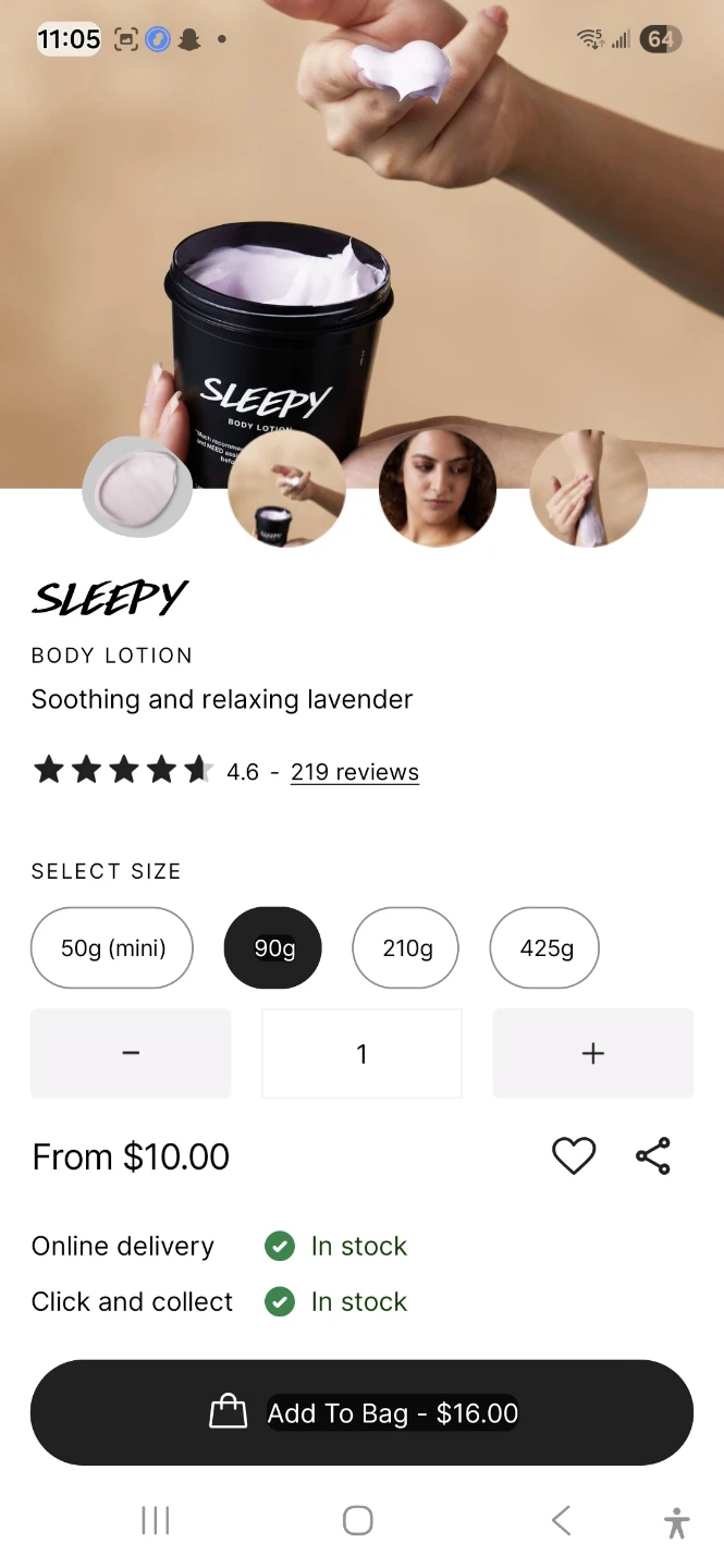 Lush Sleepy Body Lotion - 90g