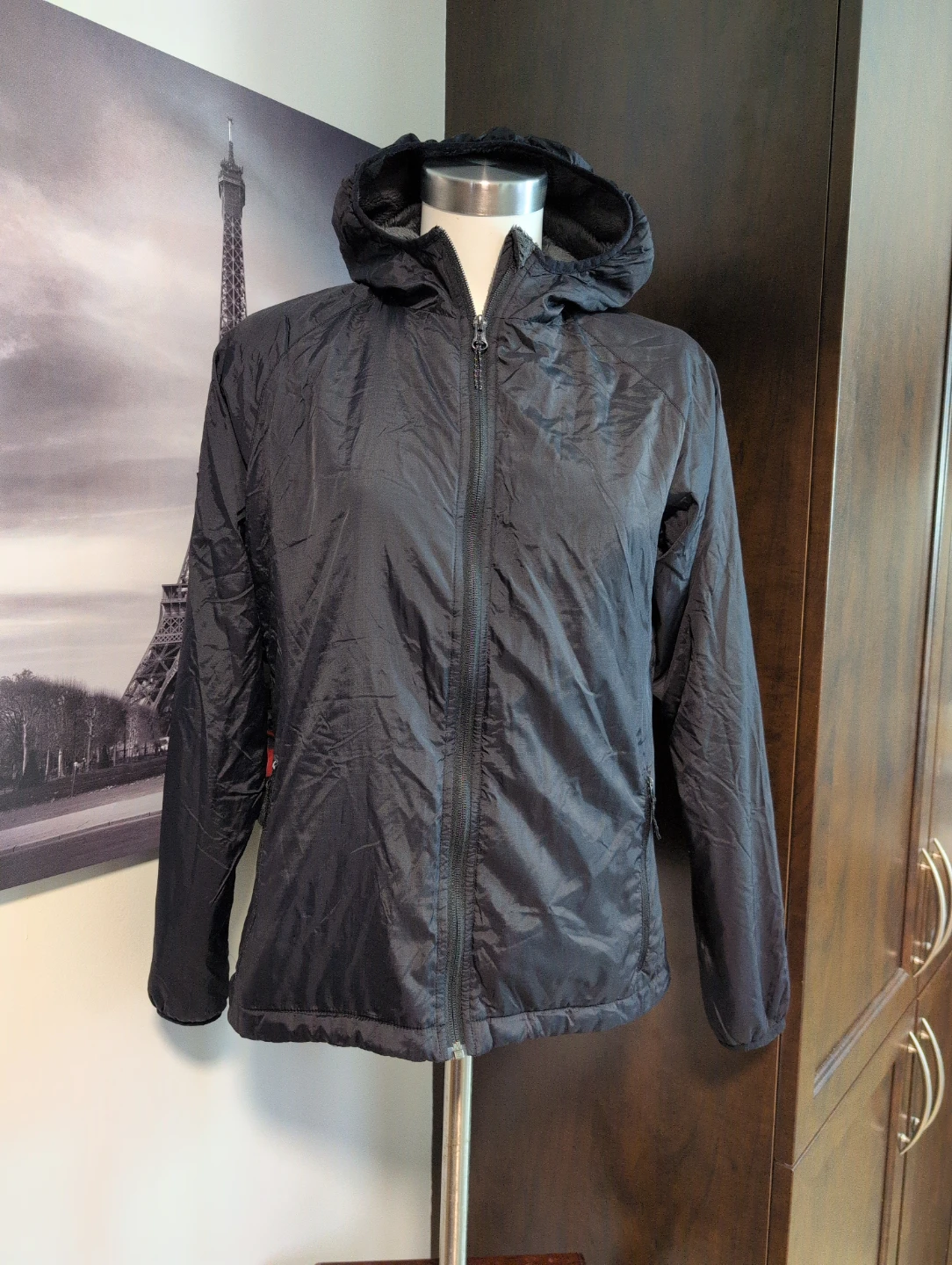 Black Hooded Jacket size M