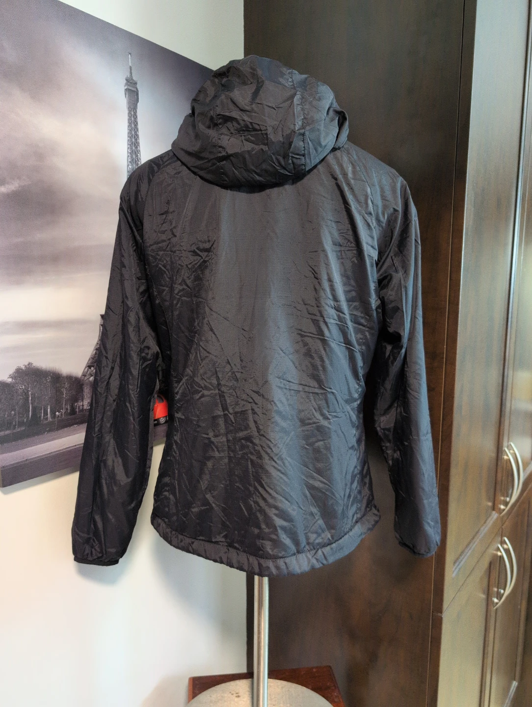 Black Hooded Jacket size M - photo 4