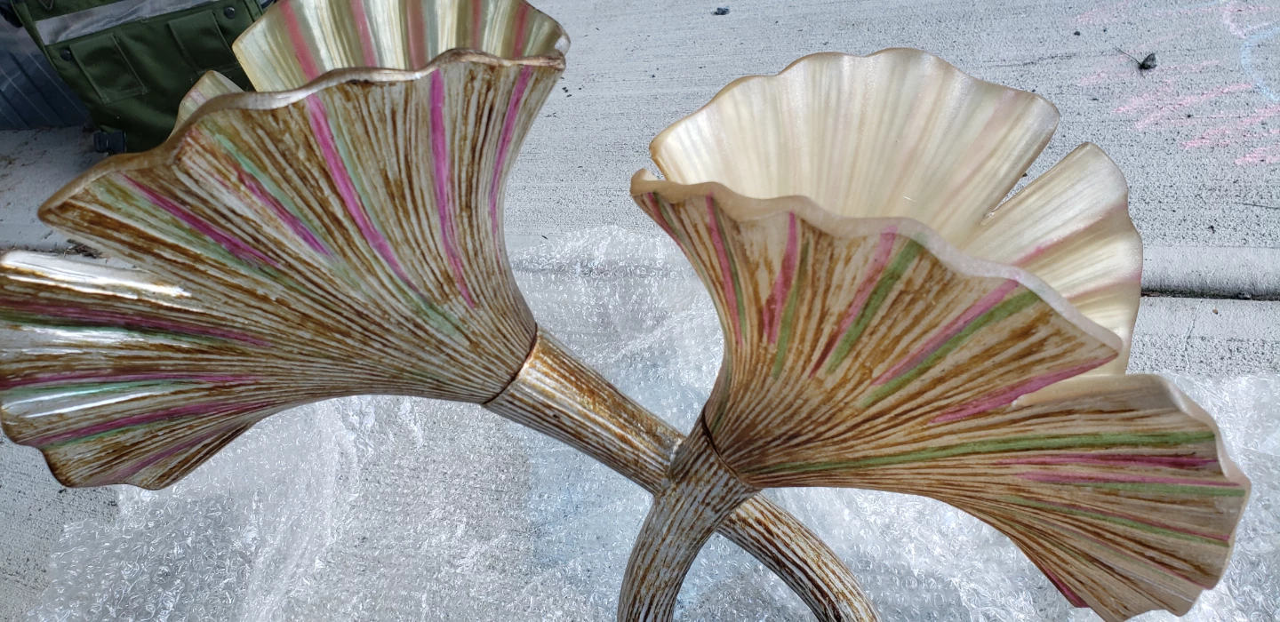 Decorative Table Lamp with Floral Design - photo 4
