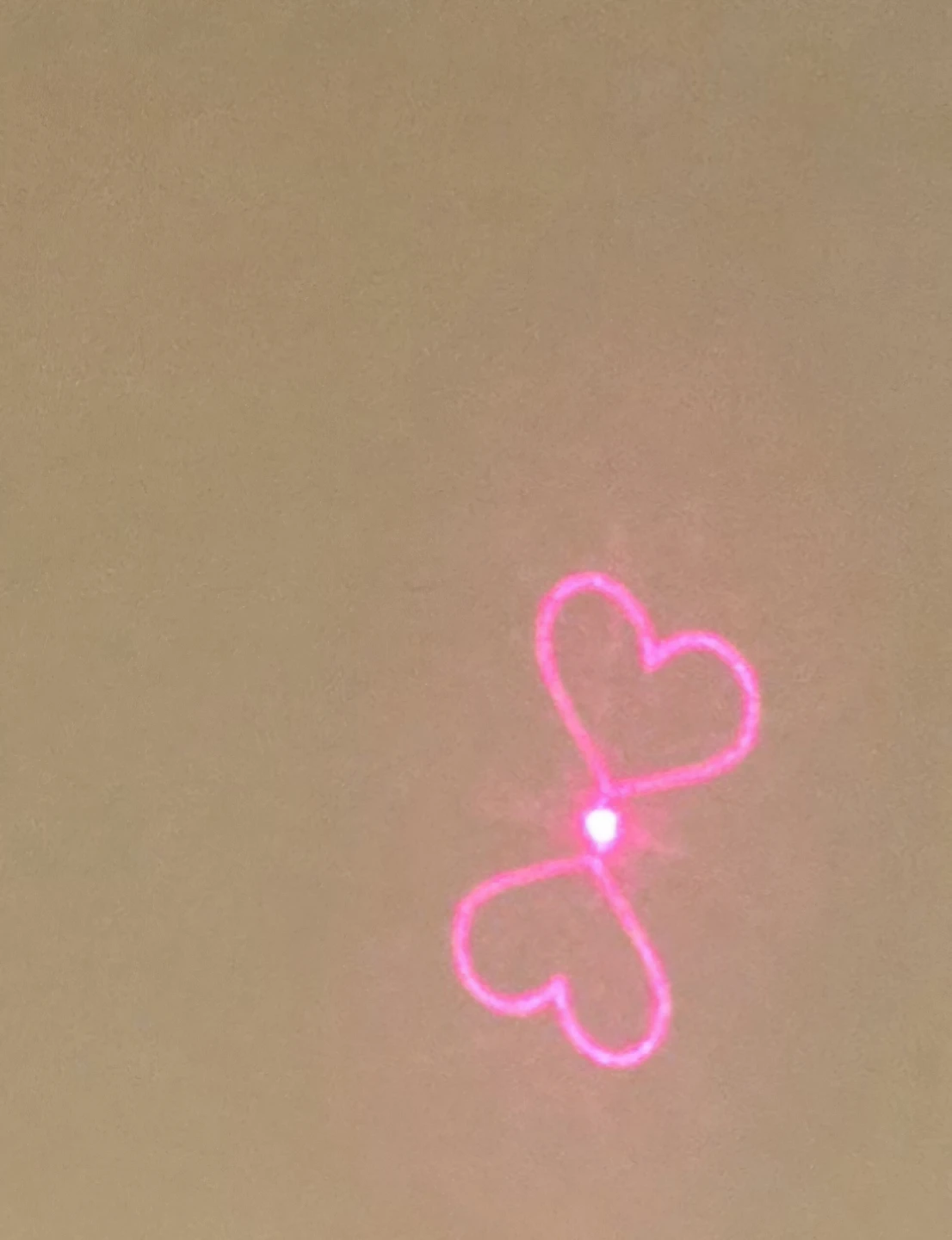 Pink Laser Projector with 3 attachment shapes