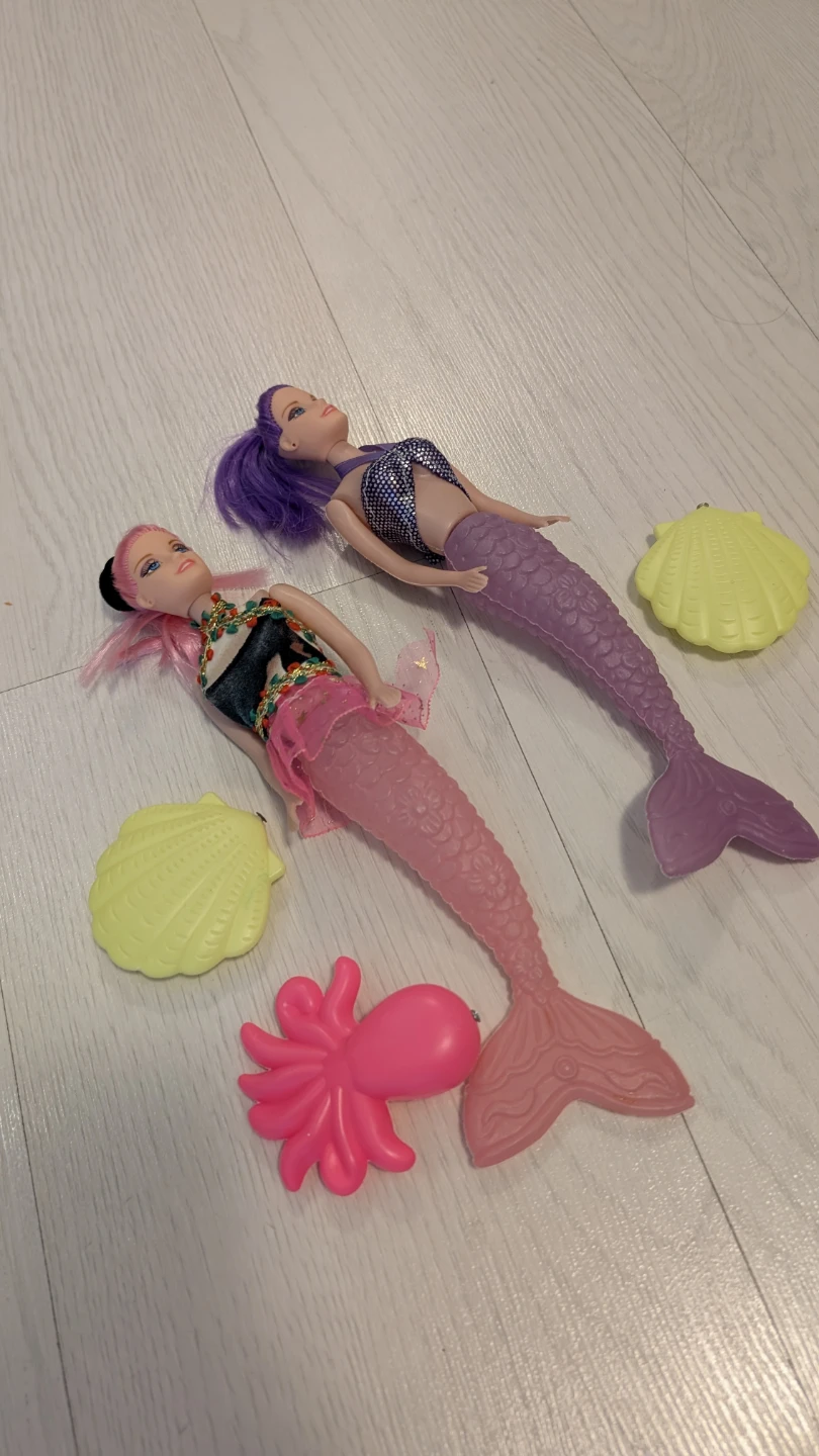 Mermaid Dolls with Accessories - Set of 2